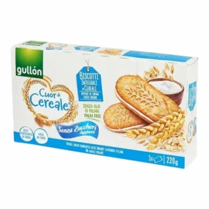 Gullon Biscotti Cuor di Cereale au Yaourt Sans Sucre x5 – 220 g