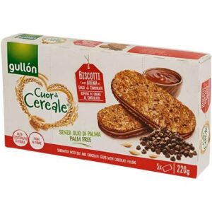 Biscuit Sandwich Coeur Céréales Choco Gullon 220g