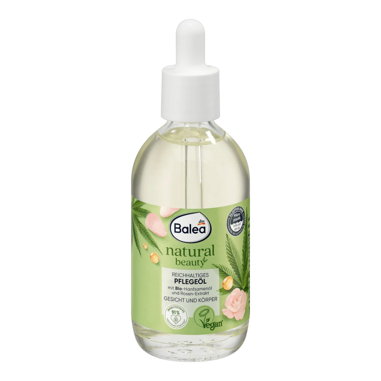 Balea Natural Beauty Huile Visage & Corps Bio 100ml