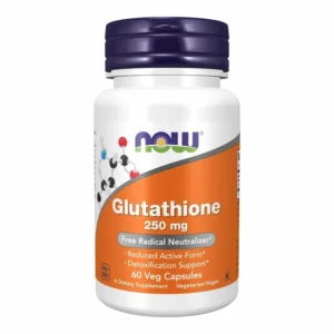Now Glutathione 250 mg – 60 Capsules Vegetales – Detox Support