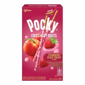Glico Pocky Crushed Fruits Fraise Pêche & Yaourt – 38g