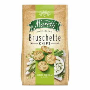 Bruschette Maretti – Bouchees de Pain Saveur Crème Aigre & Oignon – 70 g