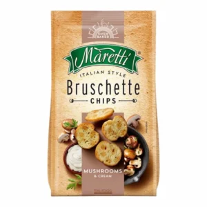 Bruschette Maretti – Bouchees de Pain Saveur Champignons & Crème – 70 g