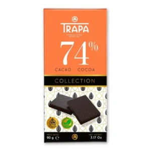 Trapa Chocolat Noir 74% sans gluten  100g