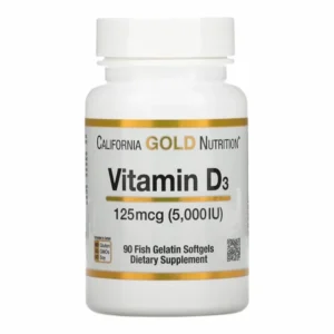 California Gold Nutrition | Vitamin D3 125 mcg (5,000 IU) 90 PIECES
