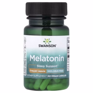 SWANSON MELATONIN SLEEP SUPPORT 3 MG 60 CAPSULES