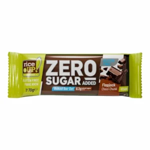 RiceUP Barre dAvoine Sans Gluten Zero Sucre aux Morceaux de Chocolat (Choco Chunk) 70 g