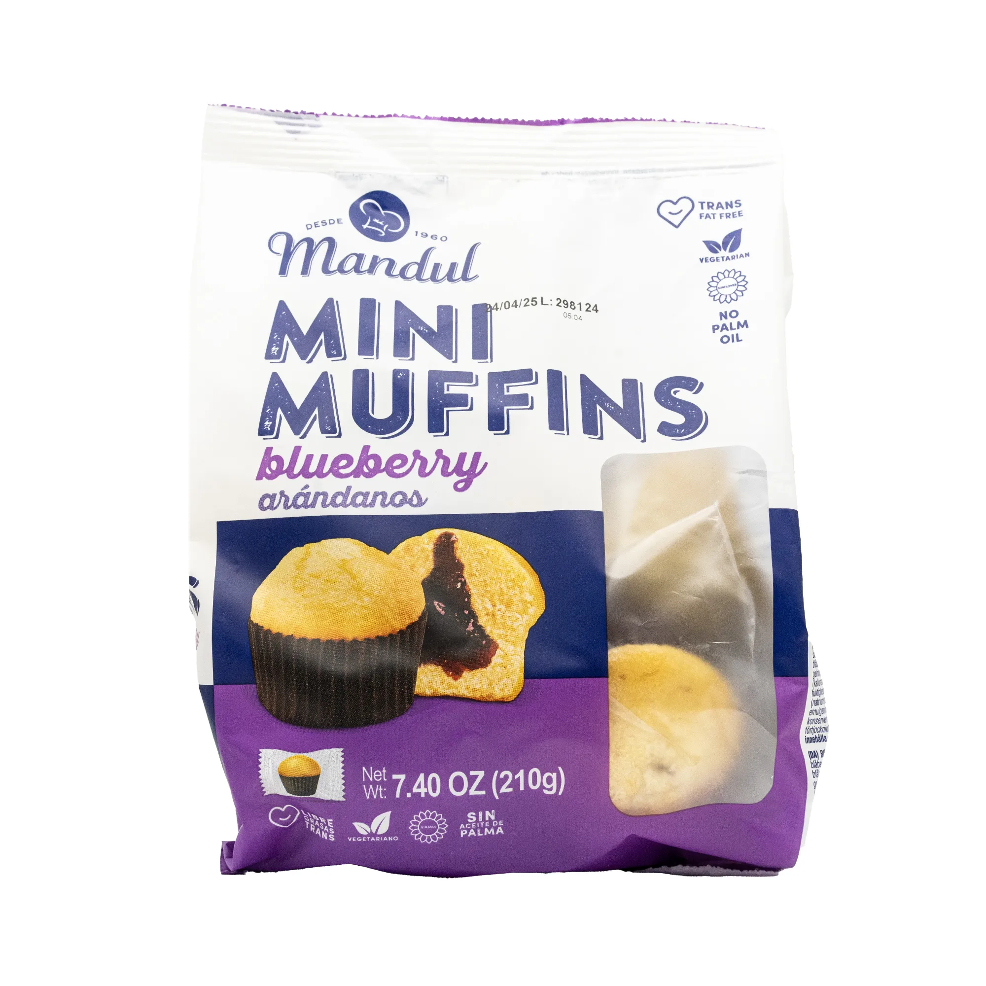 MANDUL MINI MUFFINS BLUEBERRY 210G