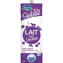 JAOUDA LAIT UHT SANS LACTOSE 1L - SANS GLUTEN
