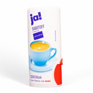 Ja! Sübstoff Tabletten, Édulcorant sans Lactose, 1200 Comprimés