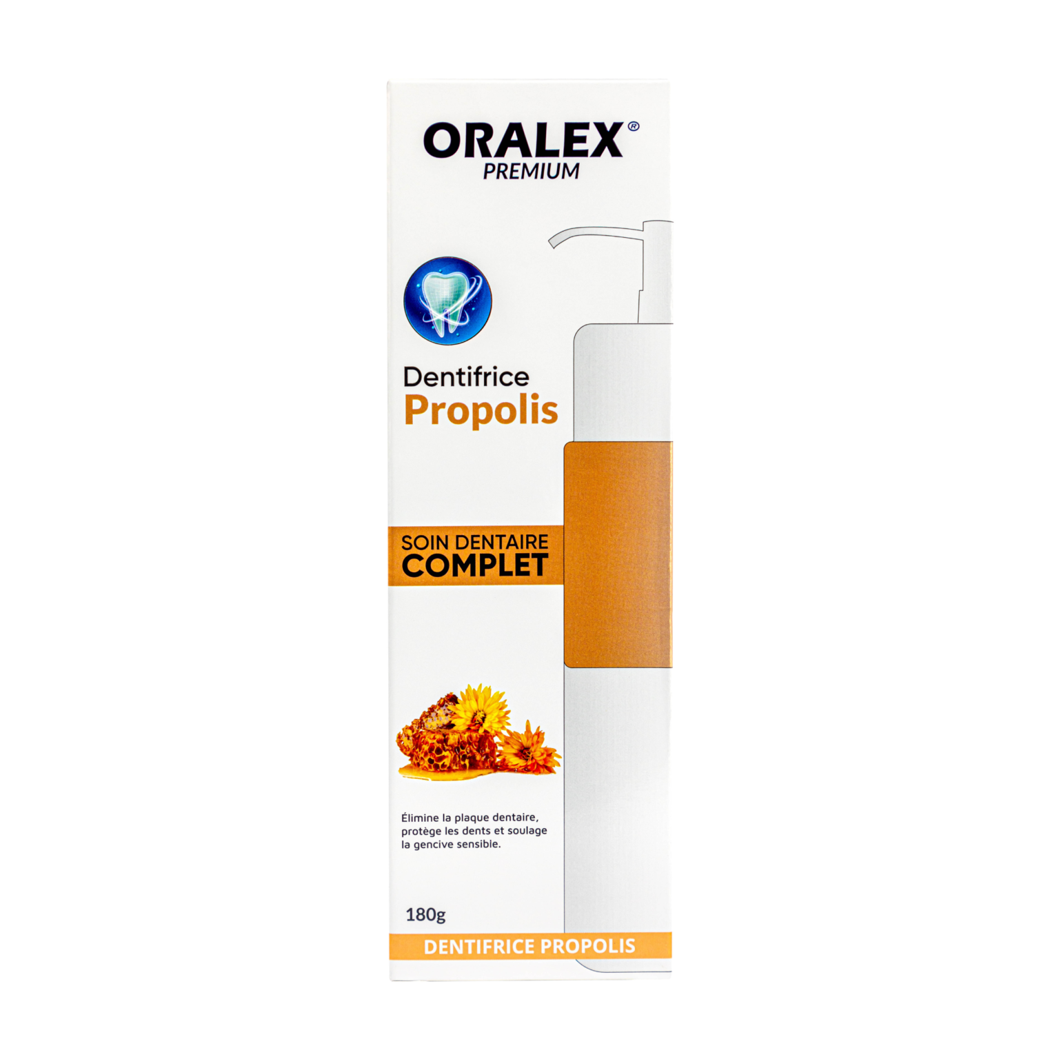 ORALEX DENTIFRICE A LA POMPE PROPOLIS NATUREL 180g