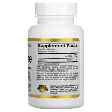 California Gold Nutrition L-arginine 500 mg – 60 capsules – Image 2