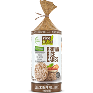 RiceUP! Brown Rice Cakes, Black Imperial Rice 120g