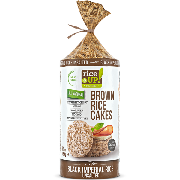 RiceUP! Brown Rice Cakes, Black Imperial Rice 120g