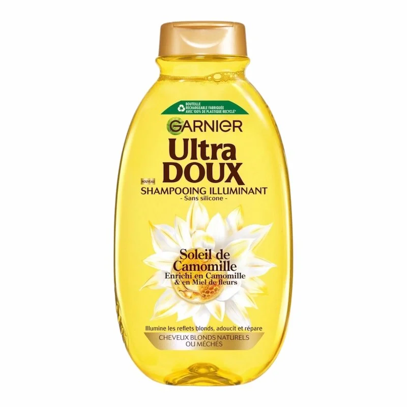 Garnier Ultra Doux Camomille Shampoing 400 ml – Éclat & Douceur Cheveux Blonds