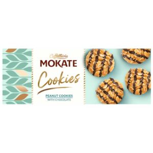 MOKATE COOKIES - Biscuits aux cacahuètes enrobés de chocolat 150g