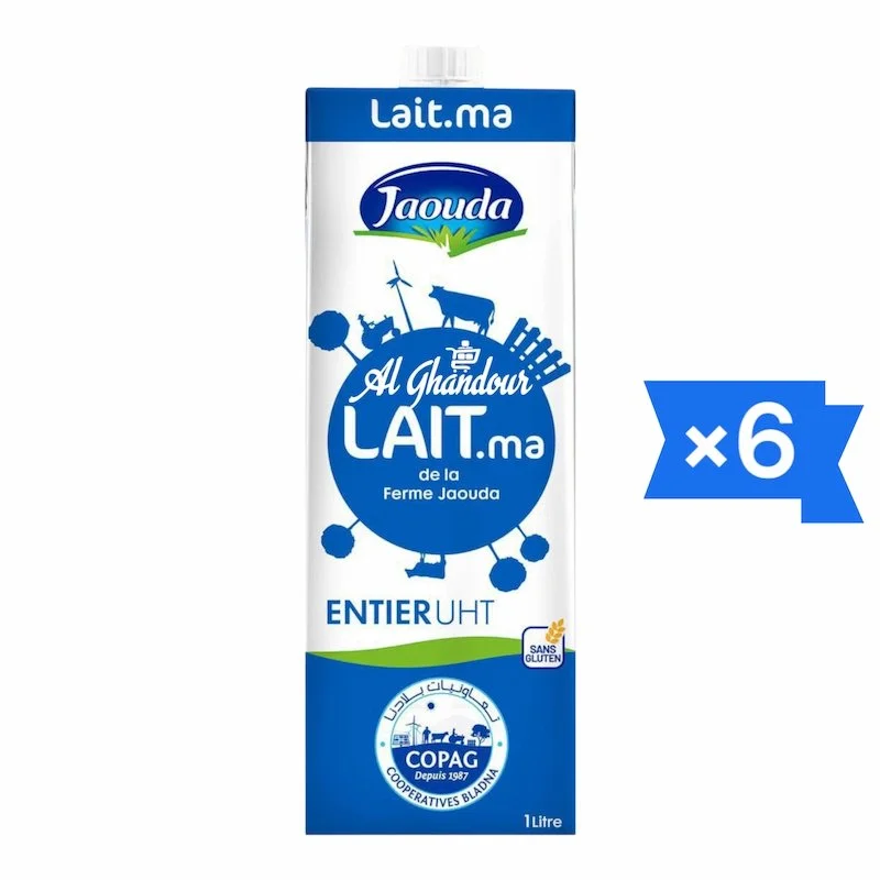 Lait UHT Entier Jaouda – 6×1L