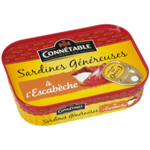 CONNETABLE Sardines Généreuses à l’Escabèche 140G