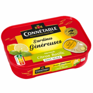 CONNETABLE Sardines Généreuses marinade citron-basilic – sans huile