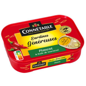 CONNETABLE Sardines Généreuses au piment 140g