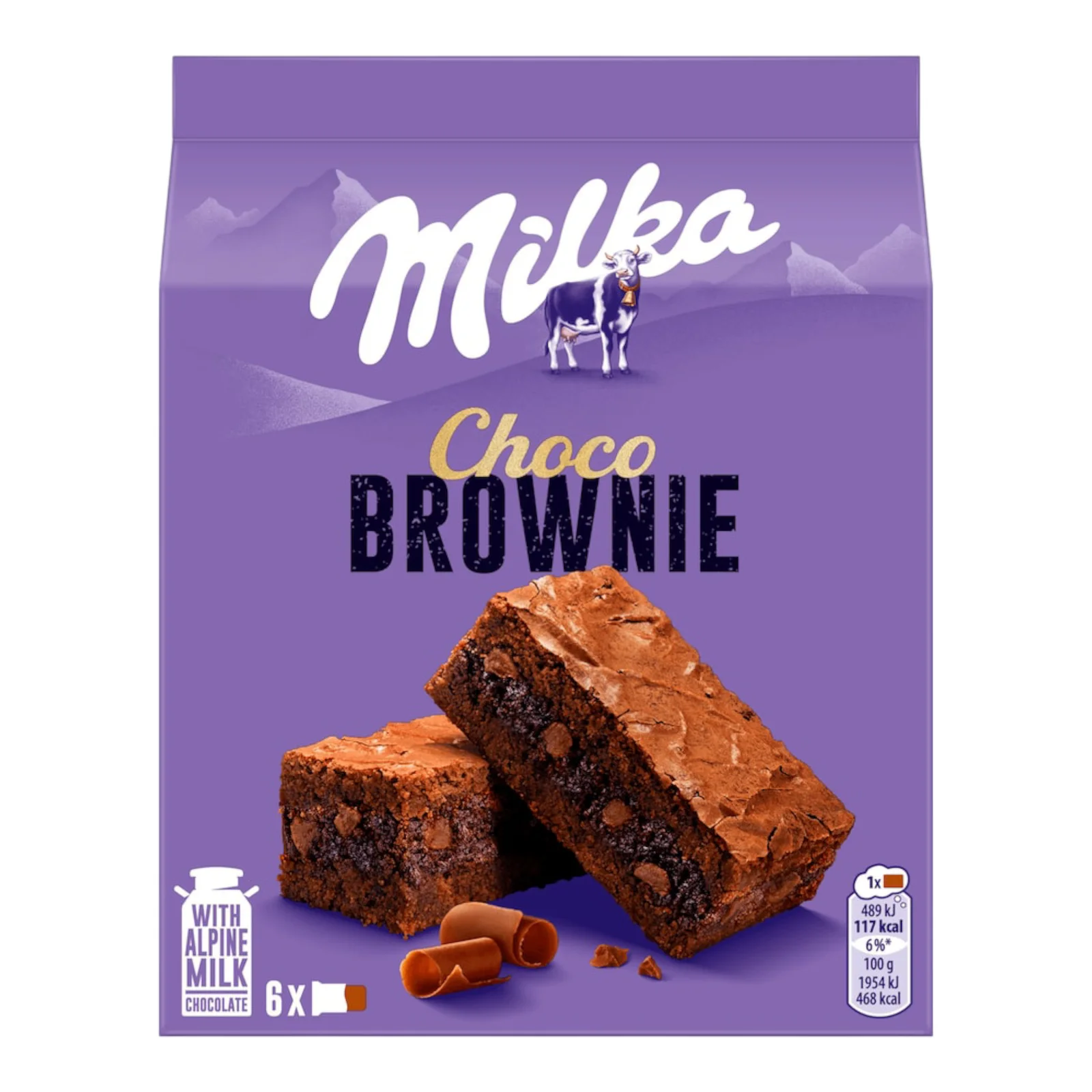 Milka Choco Brownie 6×25 g – Mini brownies moelleux au chocolat Milka