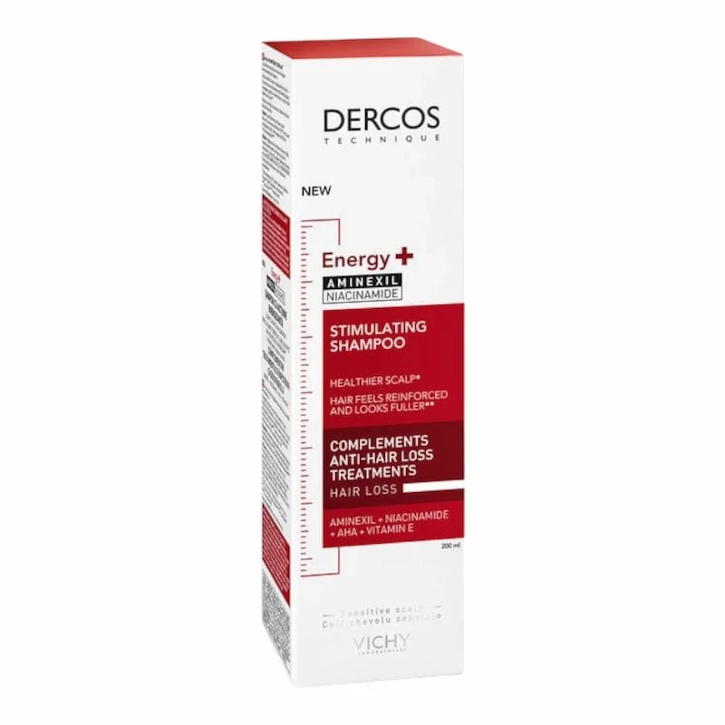 Vichy Dercos Shampooing Stimulant Anti-Chute – 200ml – Soin Fortifiant pour Cheveux Fragilisés