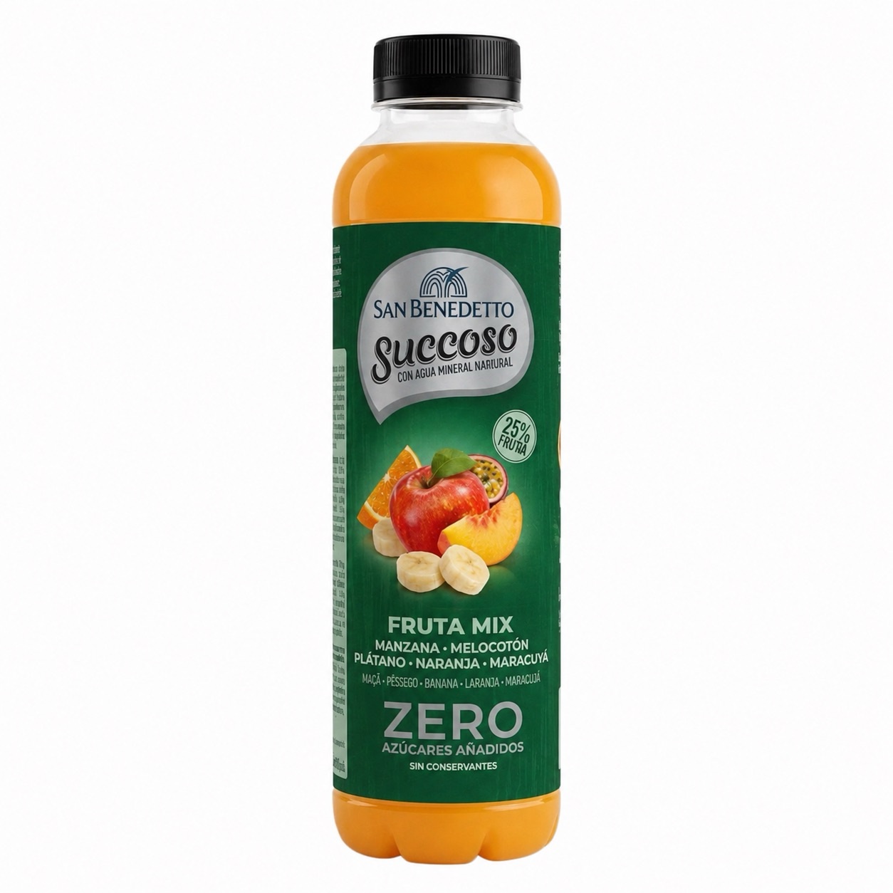 San Benedetto Succoso Zero Fruta Mix 400ml – Boisson aux Fruits Sans Sucres Ajoutés