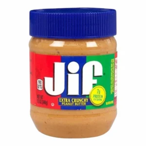 Jif Beurre de Cacahuete Extra Croquant 340 g – Beurre dArachide Américain aux Eclats de Cacahuetes