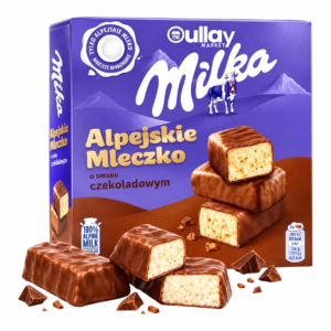 Milka Alpejskie Mleczko Czekoladowe 350g – Bouchees Mousse au Chocolat Enrobees de Chocolat au Lait